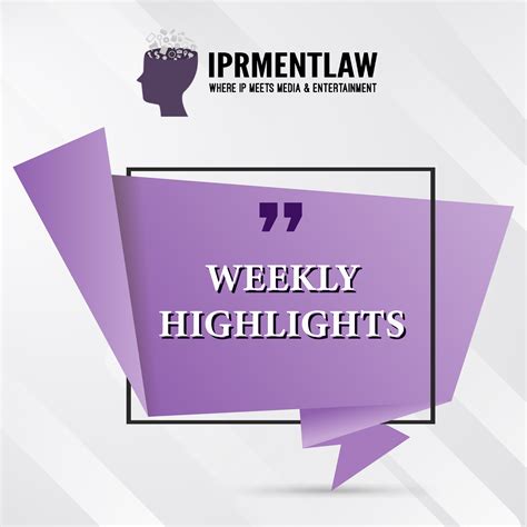 IPRMENTLAW WEEKLY HIGHLIGHTS (NOVEMBER 6-12, 2023) | IPRMENTLAW