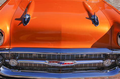 1957 Chevrolet Belair Hood Ornament - Grille Emblem -055c Photograph by Jill Reger - Fine Art ...