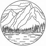 Mountain view coloring Page Unique Explore The Snowcovered  sketch template