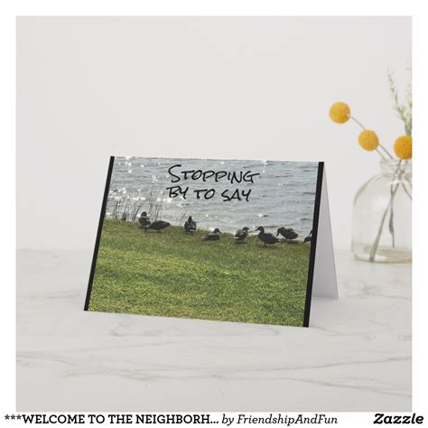 WELCOME TO THE NEIGHBORHOOD*** CARD | Zazzle.com | Welcome new ...