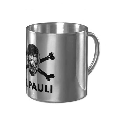 St. Pauli SKULL AND CROSSBONES COFFEE MUG, STAINLESS STEEL | Mugs ...