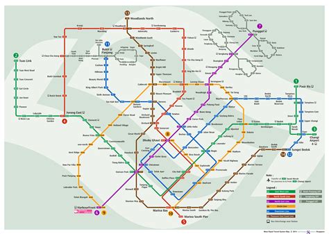 Here's the full MRT map with the new Thomson-East Coast Line : r/singapore