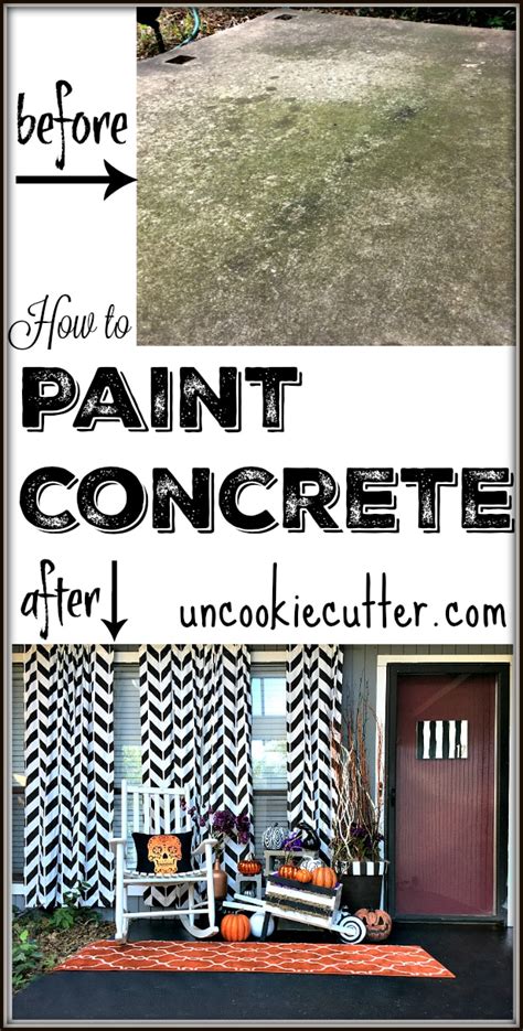 How to Paint Concrete to Make it Look Brand New! - Uncookie Cutter