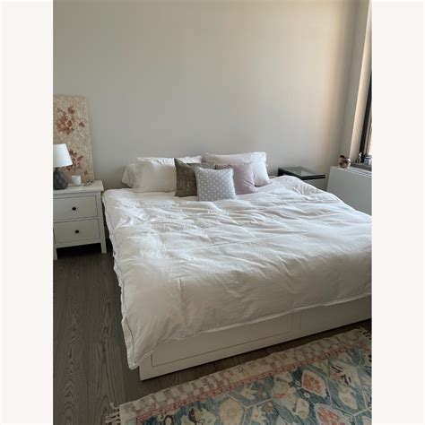 IKEA White Convertible Twin Bed Frame - AptDeco