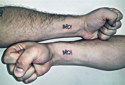 63 Brother Tattoos for Men [2024 Inspiration Guide] | Brother tattoos, Matching brother tattoos ...