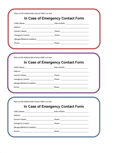 Printable Wallet Medical Card - Printable Card Free