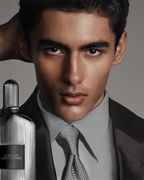 Tom Ford Grey Vetiver Campaign with Model Akbar Shamji