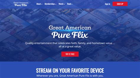 Great American Pure Flix Rebrand Now Official; Pure Flix Free Streaming ...