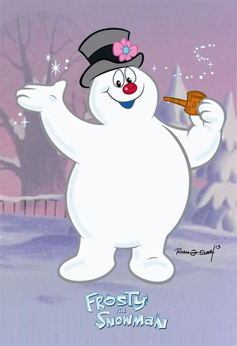 Cartoon Christmas Frosty Snowman