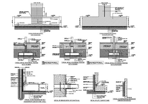 Beam and Column Design of DWG file - Cadbull