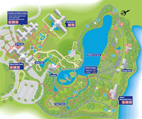 Atlanta Botanical Garden Map - Tourist Map Of English