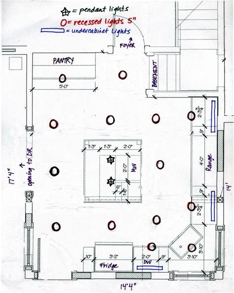 kitchen lighting layout | Recessed lighting layout, Kitchen lighting ...