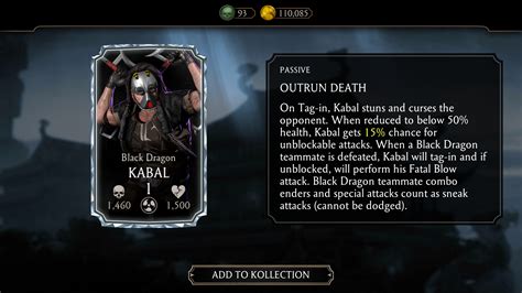 Finally, Black Dragon Kabal! : r/mkxmobile