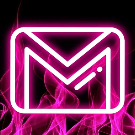 Neon pink gmail icon | Wallpaper iphone neon, Ios app icon design ...