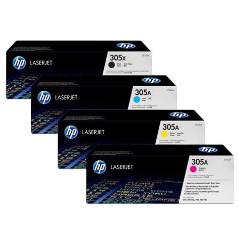 HP 305A/X Original 4 Colour Toner Multipack (CE410X/1/2/3A) | Red Bus ...