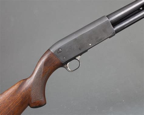 Lot - Ithaca, Model 37 pump action single barrel shotgun,