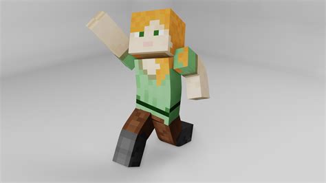 3D minecraft alex - TurboSquid 1464547