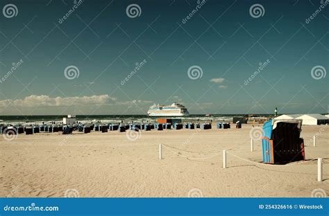 Warnemunde Beach and Waterfront in Rostock Germany Stock Photo - Image of beach, germany: 254326616