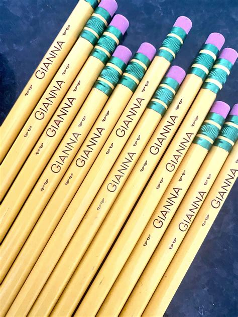 Personalized Pencils Engraved Pencils Back to School Gift - Etsy