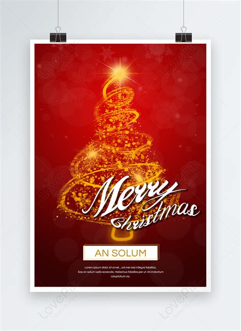 Happy christmas tree poster with stars template image_picture free download 465587980_lovepik.com