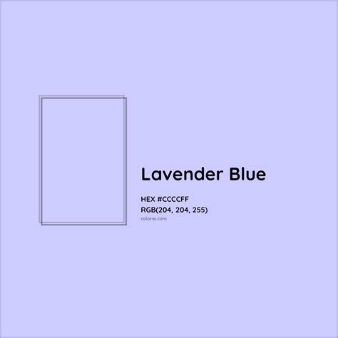 Lavender Blue Color Code (Hex RGB CMYK), Paint, Palette, Image ...