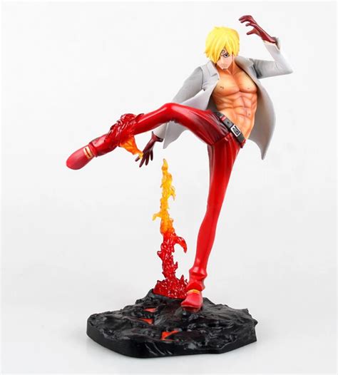 One Piece Sanji PVC Figure 240MM POP Sanji Battle Ver. Action Figure One Piece Collectible Model ...