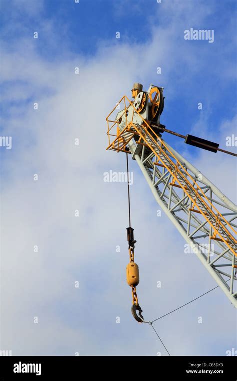 Crane jib sky hook hi-res stock photography and images - Alamy