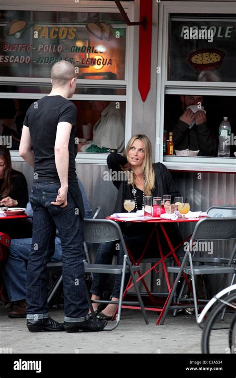 Molly Sims former 'Las Vegas' star eating at The Corner Deli in the East Village New York City ...