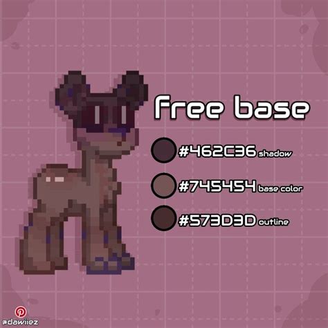 free ponytown skin base в 2022 г | Рыбные иллюстрации, Милые рисунки ...