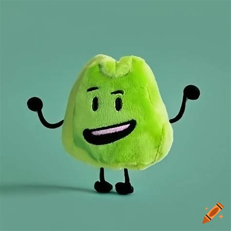 Adorable plush toy of a gelatin character from bfdi on Craiyon