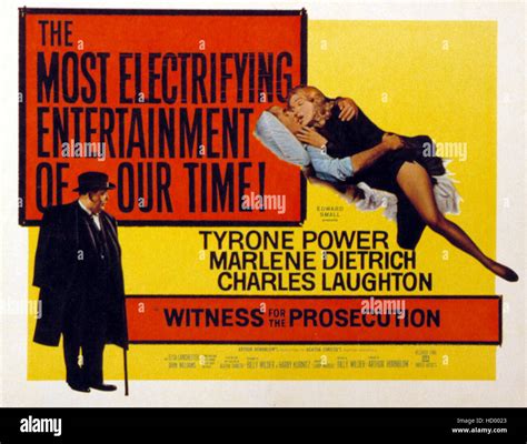 WITNESS FOR THE PROSECUTION, poster art, 1957 Stock Photo - Alamy