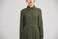 Women's Army green shirt dress 2228# – XiaoLizi