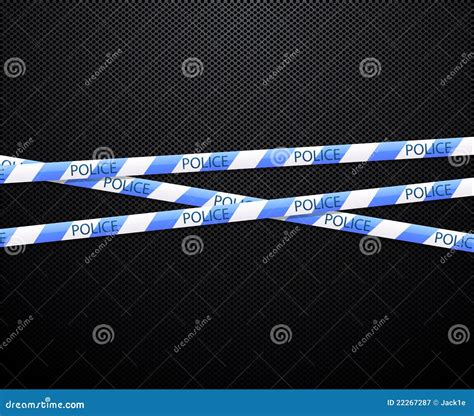 Police Tape On Black Background Royalty Free Stock Photography - Image ...