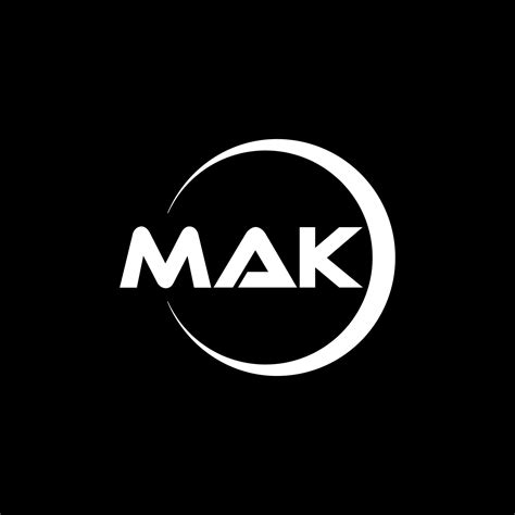 diseño del logotipo de la letra mak en la ilustración. logotipo vectorial, diseños de caligrafía ...