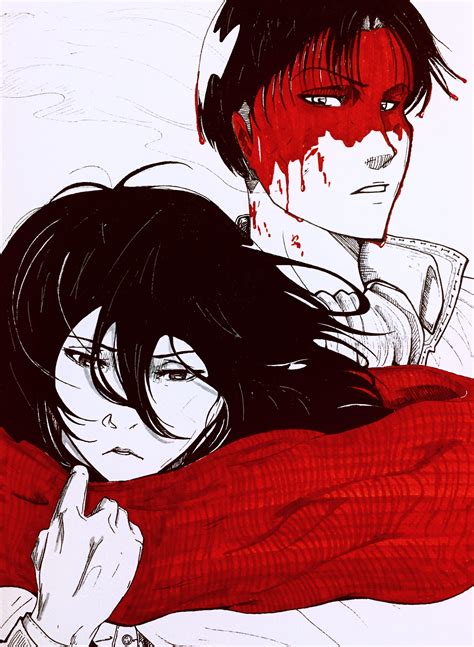 My Mikasa & Levi fan art : r/ShingekiNoKyojin