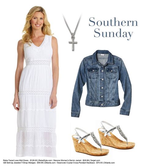 Southern Sunday featuring items from Reba, Merona, GB & Swarovski // Reba Tiered Lace Midi Dress ...