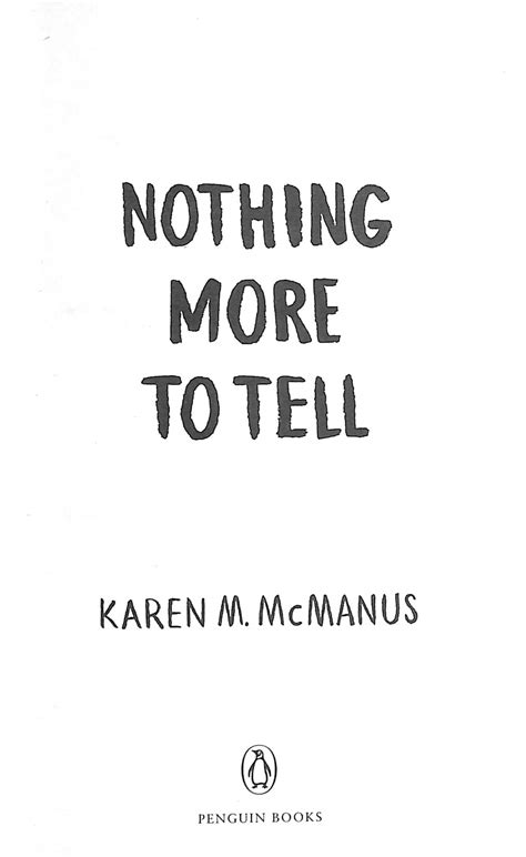 Nothing More to Tell