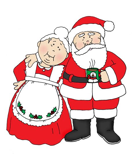 Free Dearie Dolls Digi Stamps: Santa and Mrs. Claus | Digi stamps, Christmas cartoons, Mrs claus