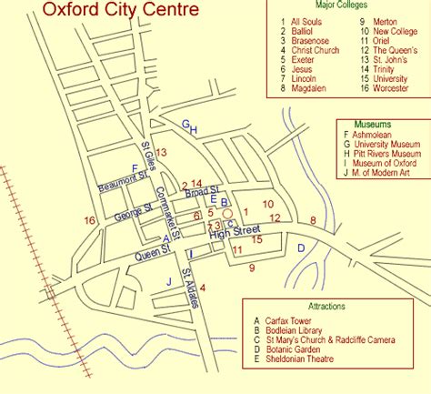 Oxford Tourist Map | Gadgets 2018