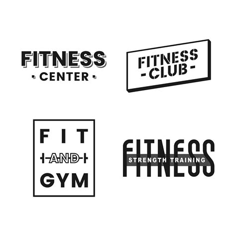 Set of fitness club logo | Premium Vector - rawpixel