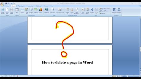 How to delete a page in Word