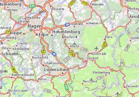 MICHELIN Altena map - ViaMichelin