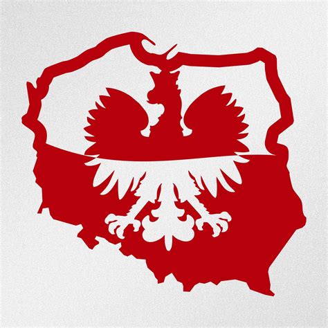 Polish Map Eagle Flag Polska Poland Vinyl Decal Sticker - Etsy | Vinyl ...