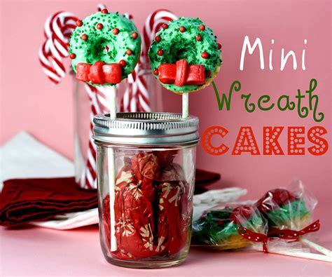 Mini Christmas Wreath Cake Pops – Edible Crafts