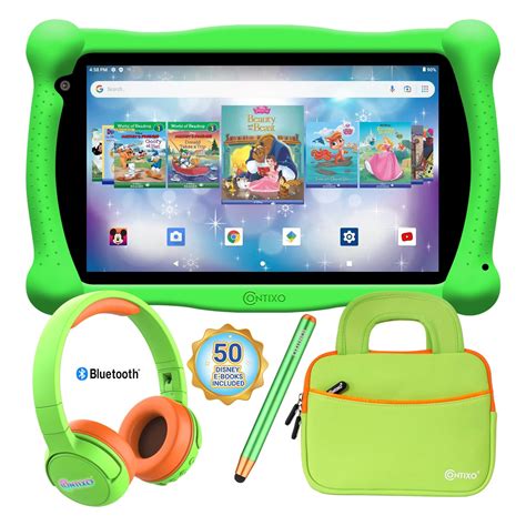 Contixo V10 7" Kids Tablet, Headphones and Tablet Bag Bundle, 32GB ...