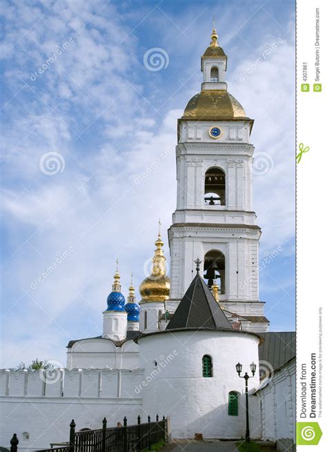 Tobolsk Kremlin stock image. Image of orthodox, fence - 4307861