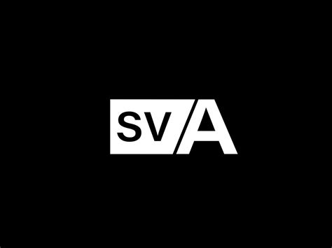 SVA Logo and Graphics design vector art, Icons isolated on black background 19585128 Vector Art ...