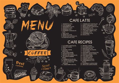 Coffee house menu. Restaurant cafe menu. 2037247 Vector Art at Vecteezy