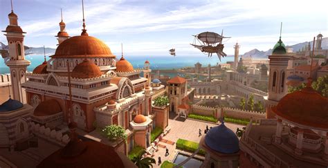 ArtStation - Arabian castle, KeYu Lee | Fantasy city, Fantasy landscape ...