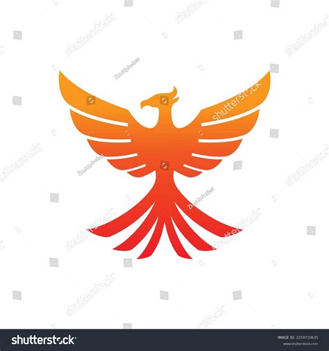 Concept Bird Symbol Vector Phoenix Fire Stock Vector (Royalty Free) 2259710635 | Shutterstock